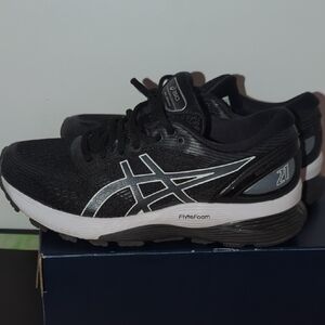 ASICS Black and White Athletic Sneakers